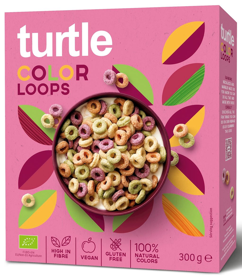 KÓŁKA ZBOŻOWE KOLOROWE BEZGLUTENOWE BIO 300 G - TURTLE