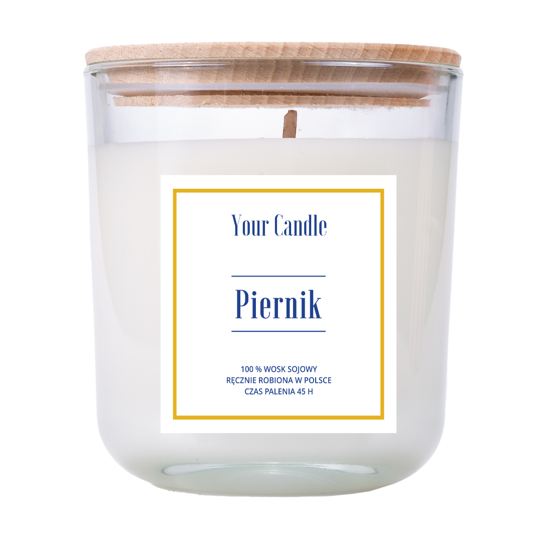 ŚWIECA SOJOWA ZAPACHOWA PIERNIK 210 ML - YOUR CANDLE