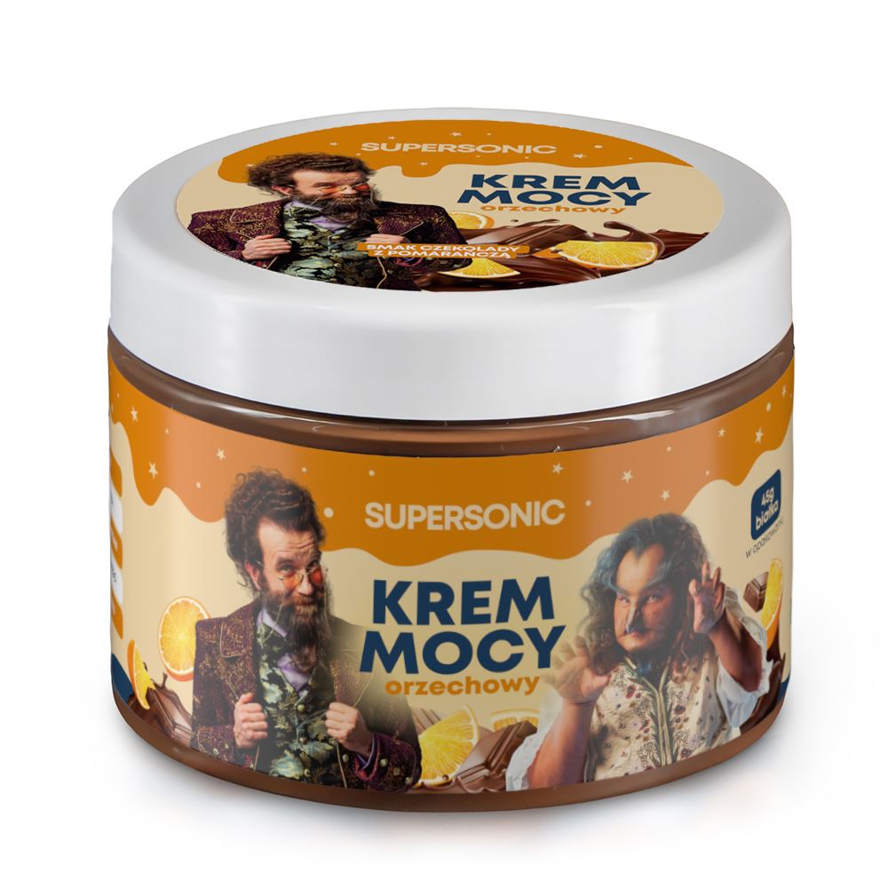 KREM ORZECHOWY O SMAKU CZEKOLADY Z POMARAŃCZĄ 250 G - SUPERSONIC (AKADEMIA PANA KLEKSA)