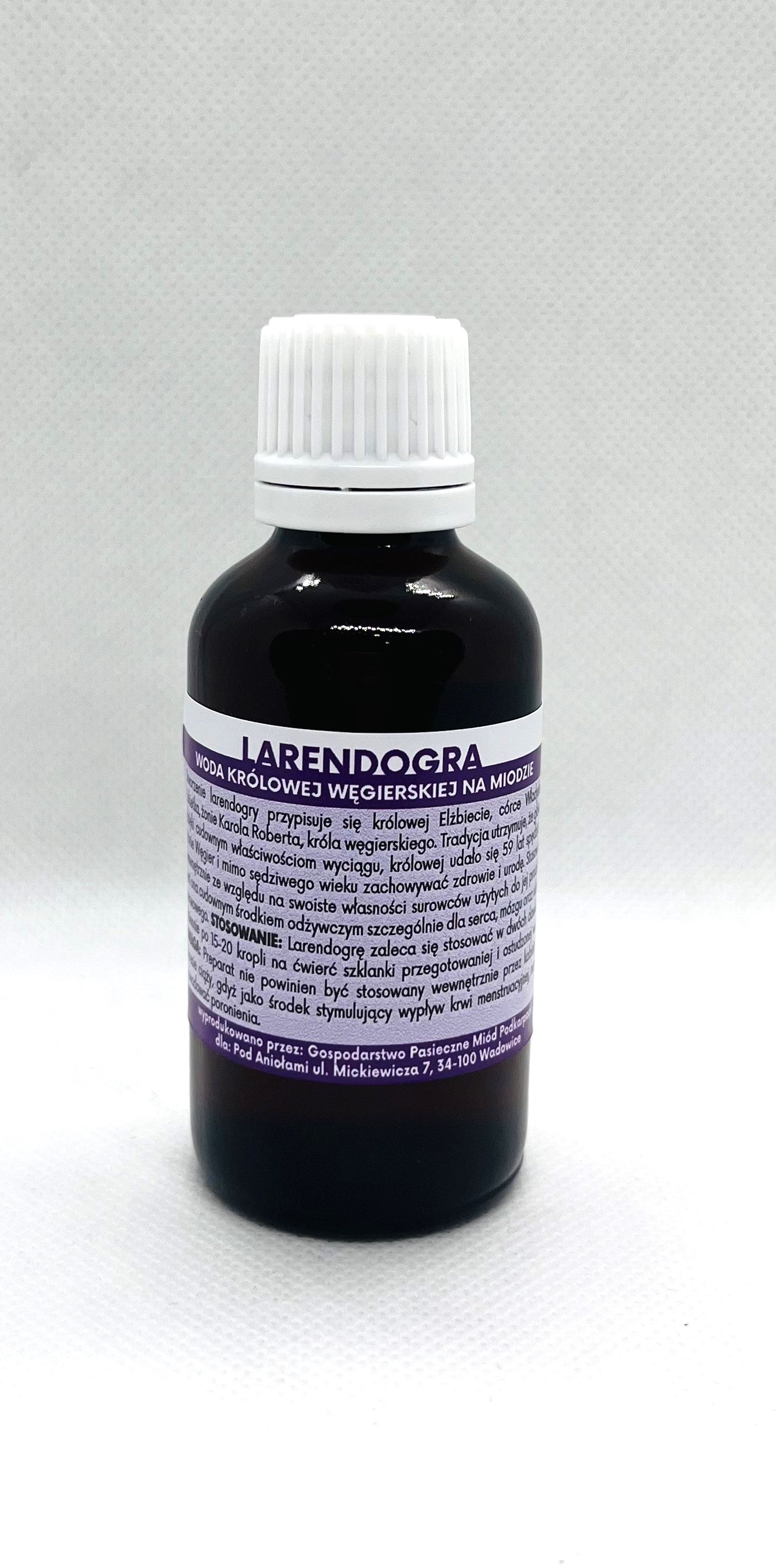 LARENDOGRA - WODA KRÓLOWEJ WĘGIERSKIEJ NA MIODZIE