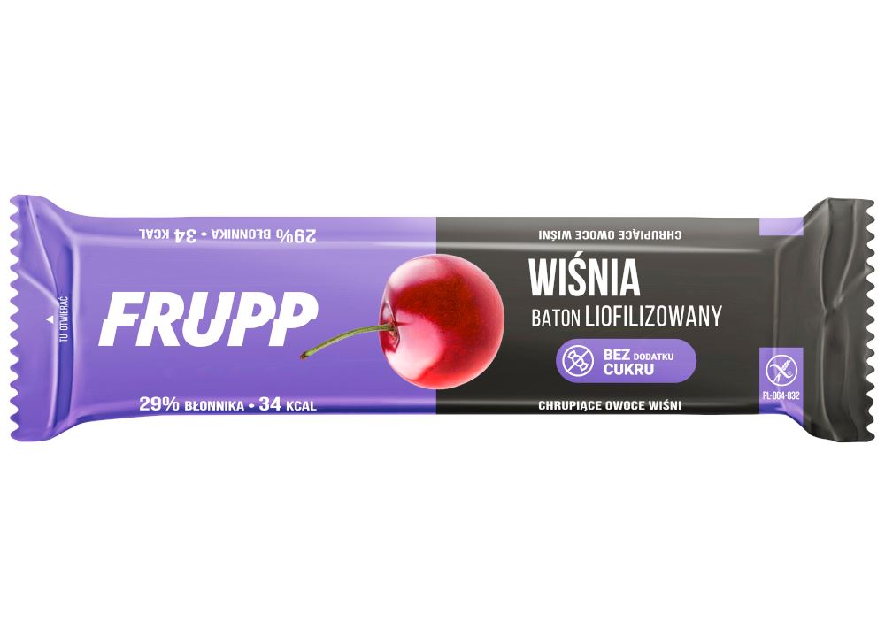 BATON FRUPP LIOFILIZOWANY WIŚNIOWY BEZGLUTENOWY 10 G - CELIKO