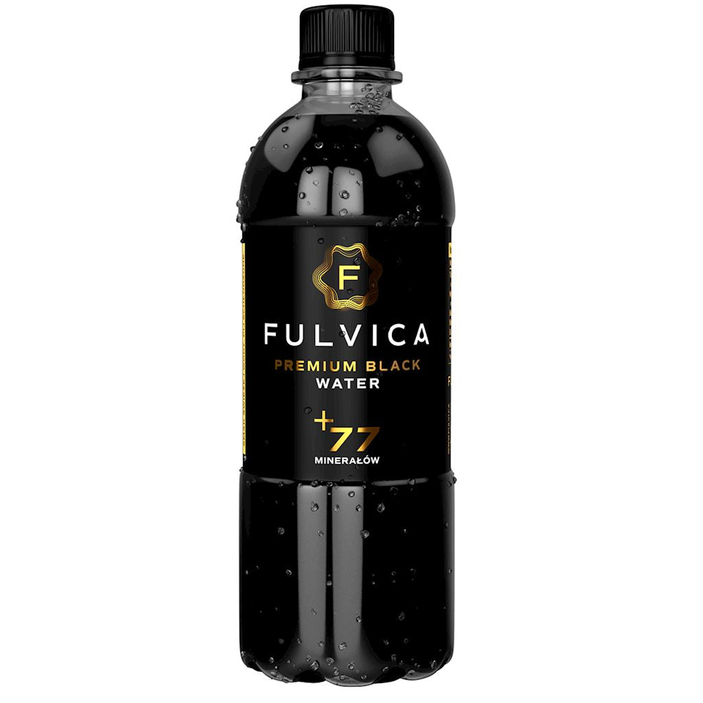 CZARNA WODA NIEGAZOWANA 500 ML - AQUA EAST (FULVICA)