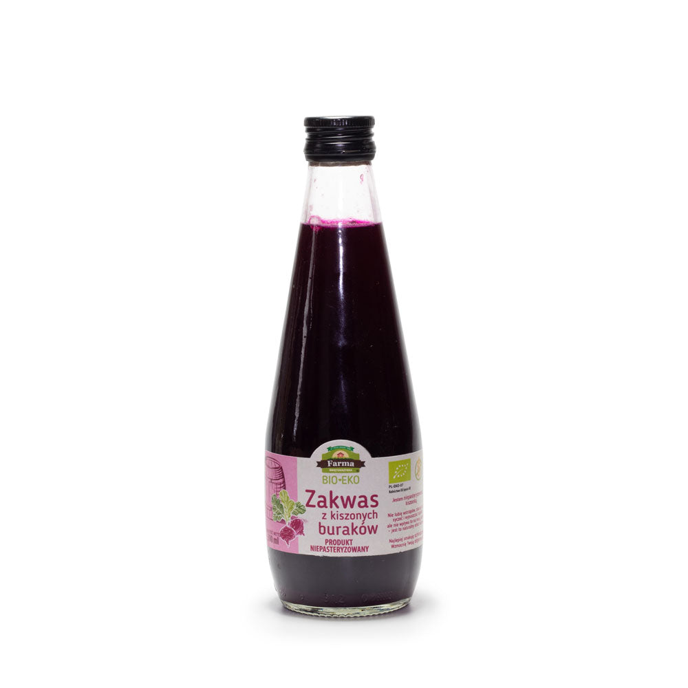 ZAKWAS Z KISZONYCH BURAKÓW BEZGLUTENOWY BIO 300 ML - FARMA ŚWIĘTOKRZYSKA