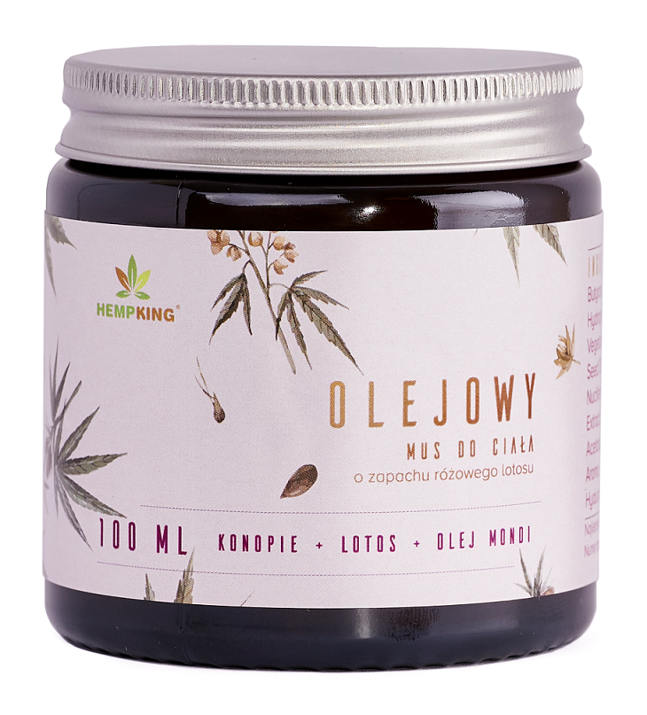 MUS OLEJOWY DO CIAŁA O ZAPACHU RÓŻOWEGO LOTOSU 100 ML - HEMPKING