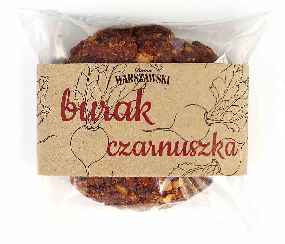 CIASTKA BURAK I CZARNUSZKA BEZGLUTENOWE 60 G - BATON WARSZAWSKI