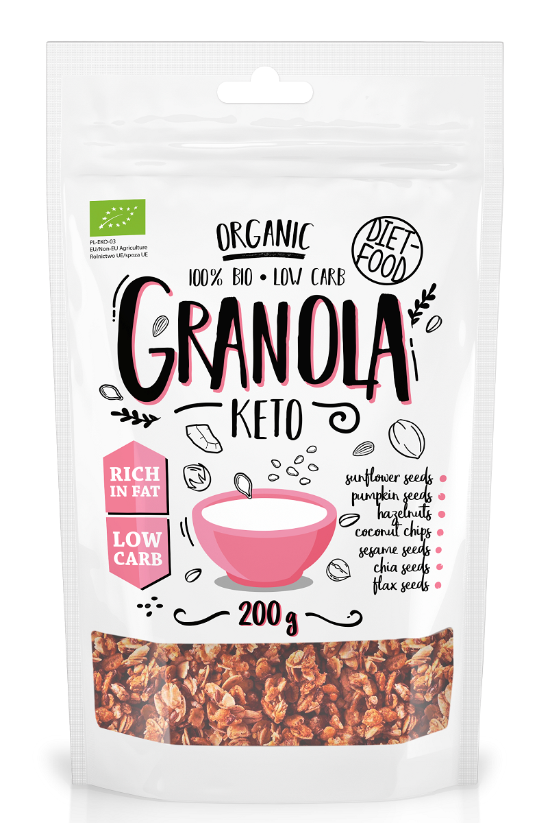 GRANOLA KETO BIO 200 G - DIET-FOOD