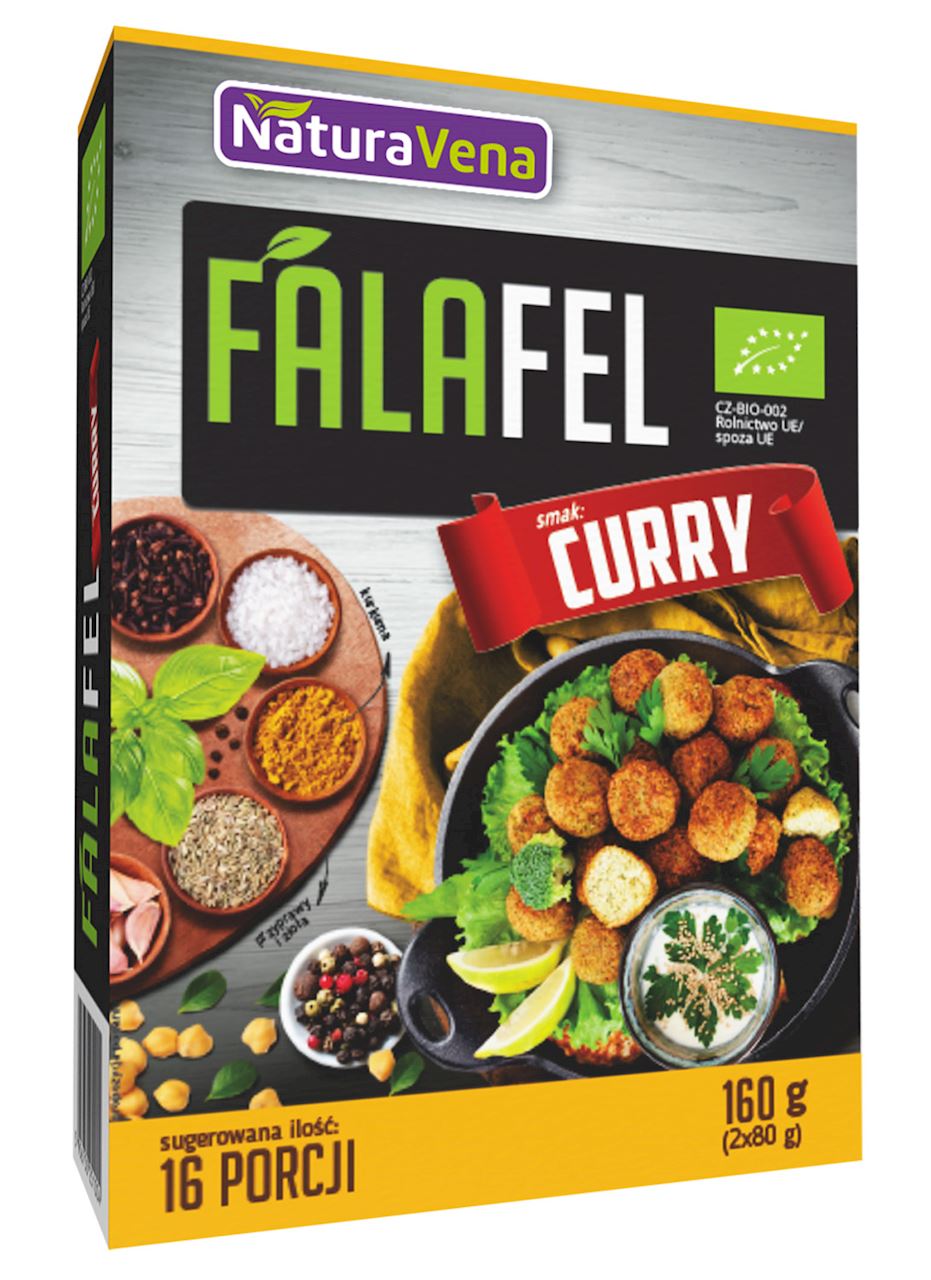 MIESZANKA NA FALAFEL CURRY BIO 160 G - NATURAVENA