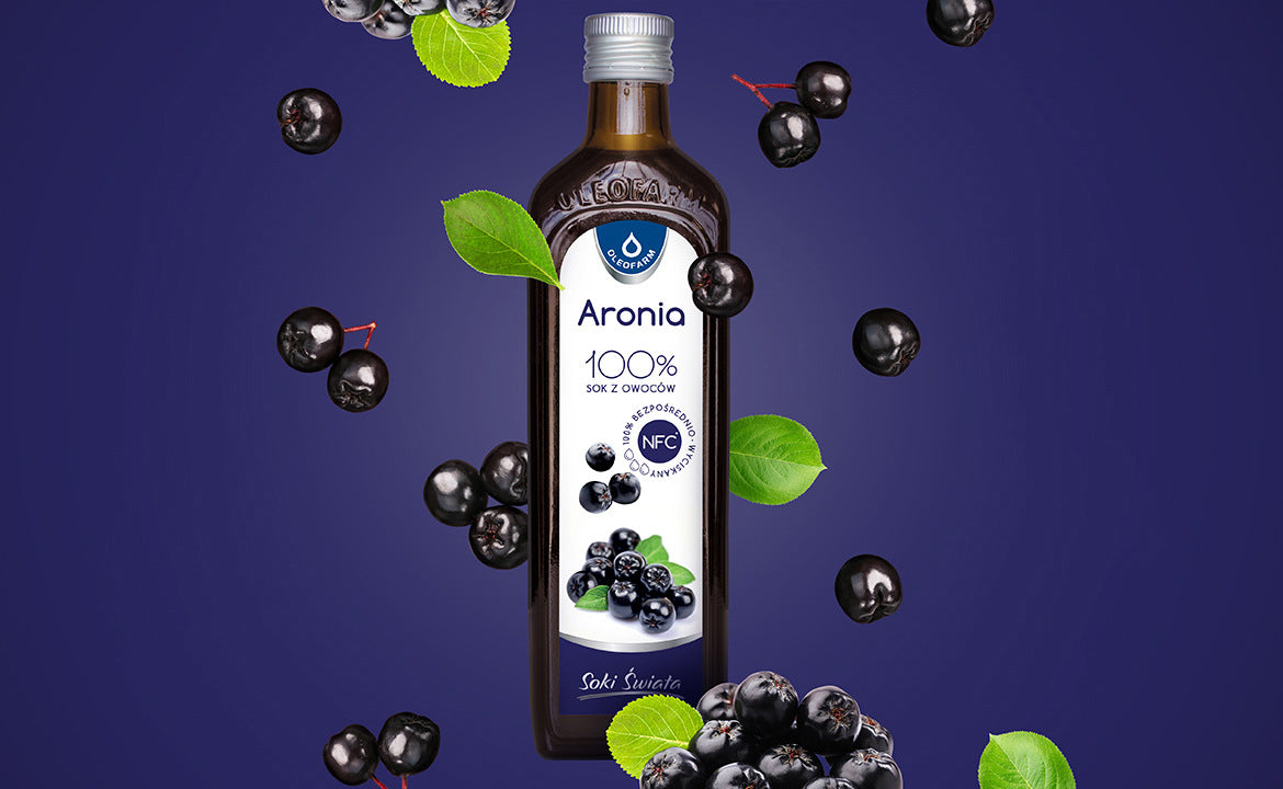 Aronia 100% sok z owoców, 490ml
