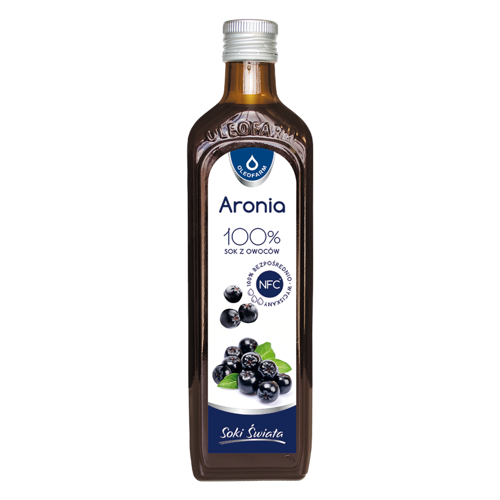 Aronia 100% sok z owoców, 490ml