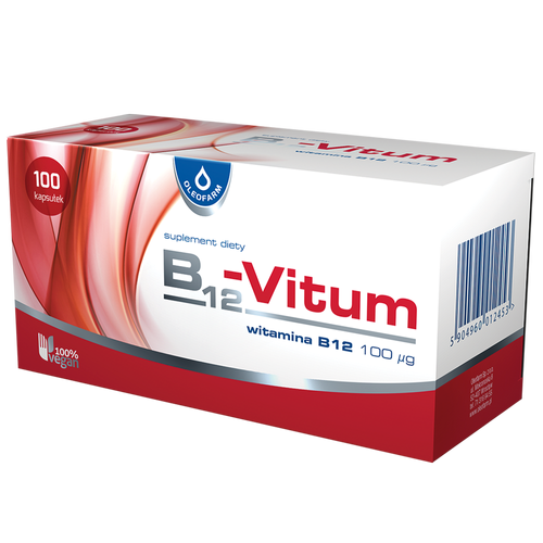 Witamina B12-Vitum - wsparcie układu krążenia, 100 kapsułek