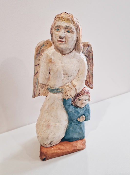 Rzeźba "Anioł z dzieckiem"