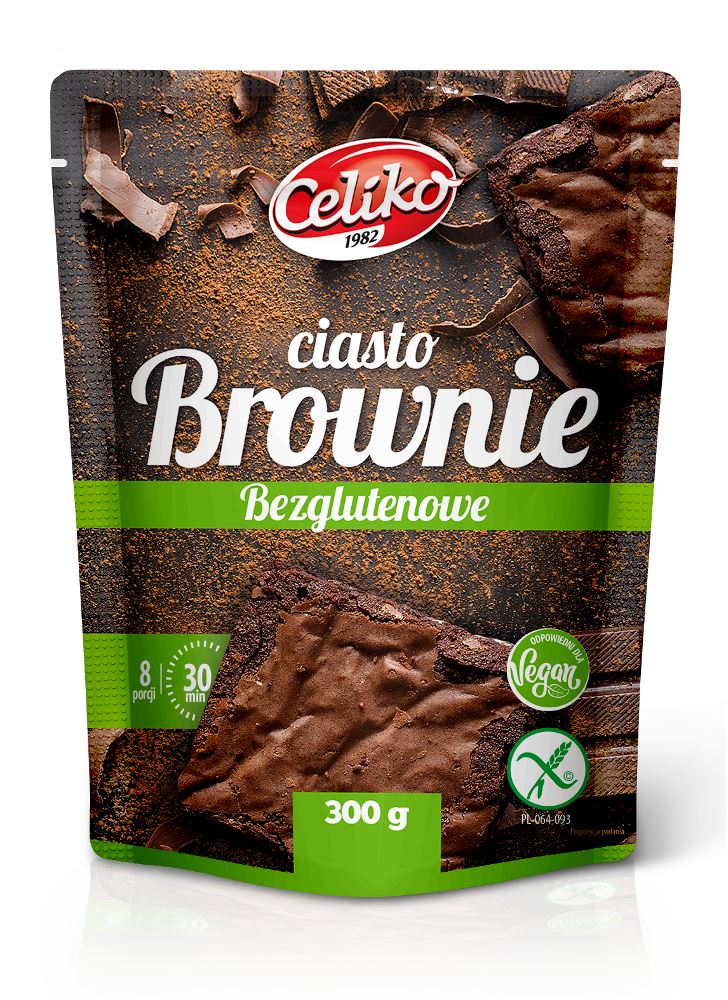 BROWNIE MIX GLUTEN FREE 300 g - CELIKO Mieszanka brownie