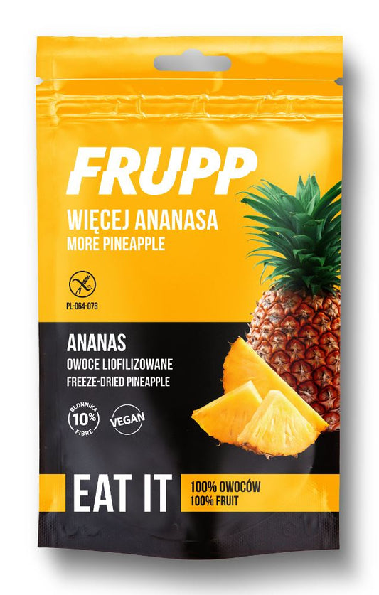 FRUPP OWOCE LIOFILIZOWANE ANANAS BEZGLUTENOWE 15 G - CELIKO