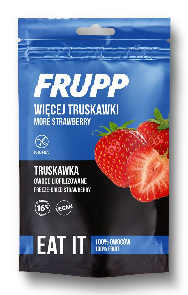 FRUPP OWOCE LIOFILIZOWANE TRUSKAWKA BEZGLUTENOWE 13 G - CELIKO