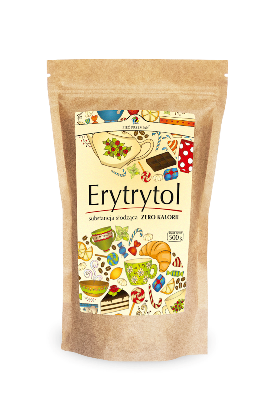 ERYTRYTOL 500 G (TOREBKA PAPIEROWA) - PIĘĆ PRZEMIAN