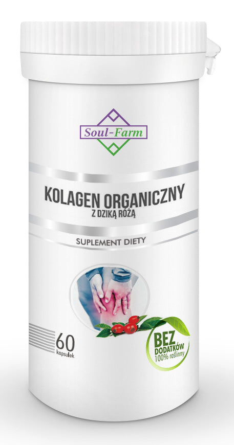 KOLAGEN MORSKI Z DZIKĄ RÓŻĄ 60 KAPSUŁEK (400 MG) - SOUL FARM