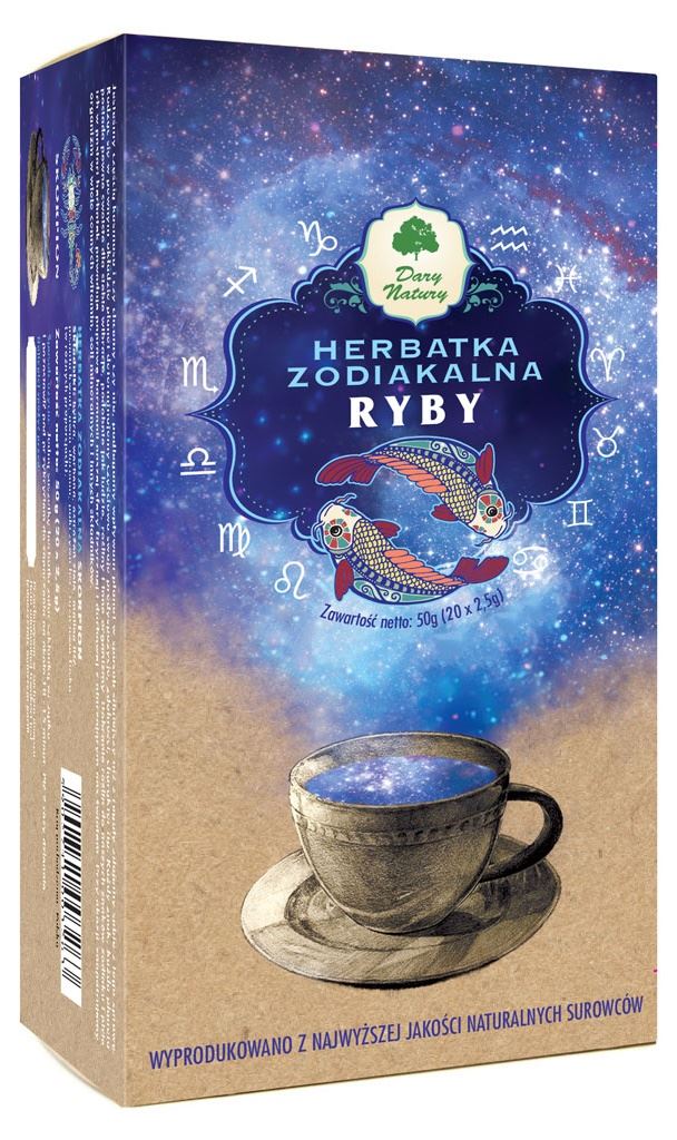 HERBATKA ZODIAKALNA RYBY (20 X 2,5 G) 50 G - DARY NATURY