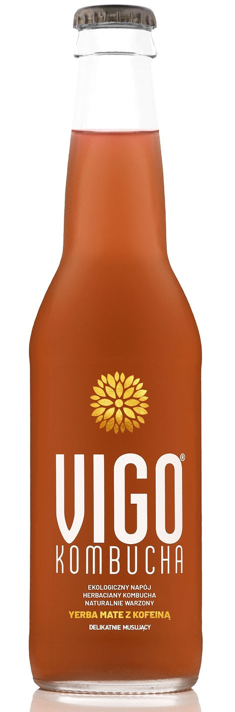 KOMBUCHA Z YERBĄ MATE BEZGLUTENOWA BIO 330 ML - VIGO