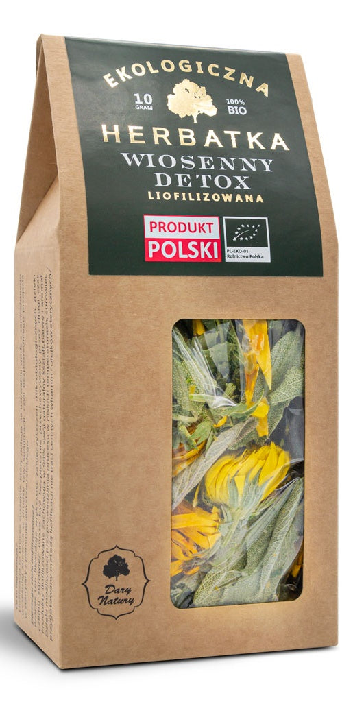 HERBATKA LIOFILIZOWANA WIOSENNY DETOX BIO 10 G - DARY NATURY