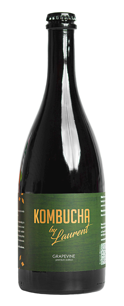 ORGANIC CHAMPAGNE KOMBUCHA WITH GRAPE FLAVOUR (GRAPEVINE) 750 ml - KOMBUCHA BY LAURENT (PREMIUM)