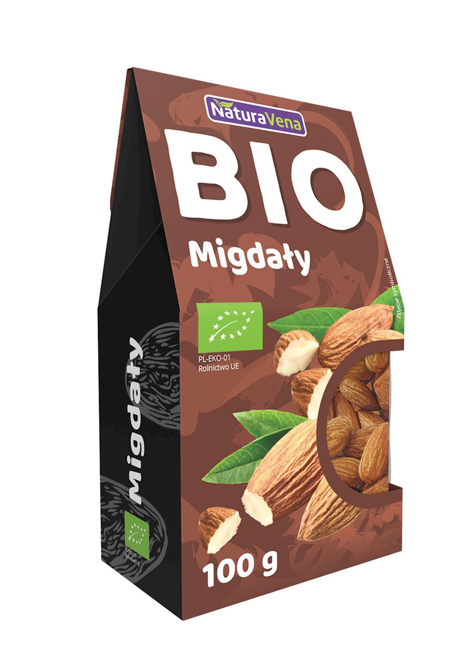 MIGDAŁY SŁODKIE BIO 100 G - NATURAVENA