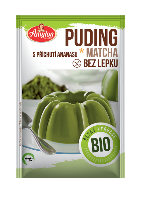 BUDYŃ Z HERBATĄ MATCHA O SMAKU ANANASOWYM BEZGLUTENOWY BIO 40 G - AMYLON