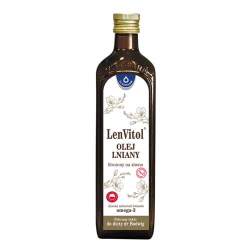 LenVitol® - olej lniany tłoczony na zimno, 1000 ml