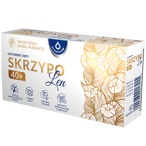 Skrzypolen 40+, z biotyną, 60 kapsułek